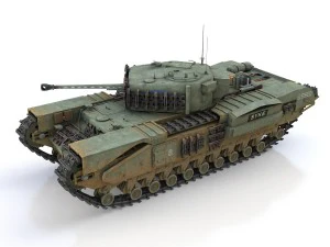 churchill mk iv - syke Modelo 3D