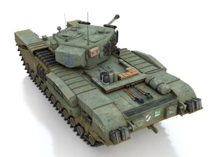 churchill mk iv - syke Modelo 3D