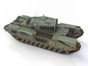 churchill mk iv - syke Modelo 3D