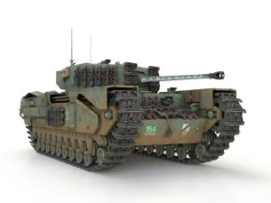 churchill mk iv - syke Modelo 3D