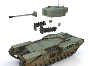 churchill mk iv - syke Modelo 3D