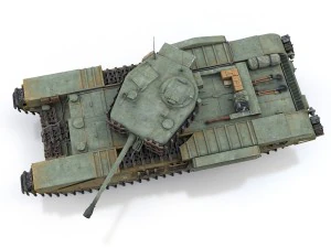 churchill mk iv - syke Modelo 3D