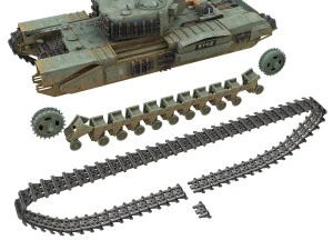 churchill mk iv - syke Modelo 3D