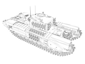 churchill mk iv - syke 3D Model