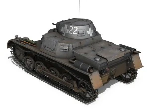 pzkpfw 1 - panzer 1 - ausf a - 22 3D Model