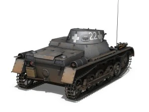 pzkpfw 1 - panzer 1 - ausf a - 22 3D Model