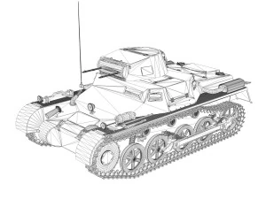 pzkpfw 1 - panzer 1 - ausf a - 22 3D Model