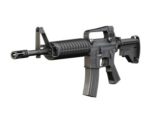 colt m4 commando assault rifle 3D 모델