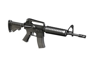 colt m4 commando assault rifle 3D 모델