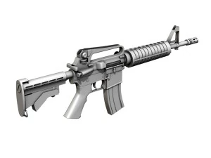colt m4 commando assault rifle 3D Model