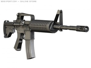 colt m4a1 carbine assault rifle 3D Model