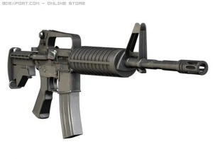 colt m4a1 carbine assault rifle 3D Model