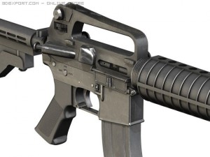 colt m4a1 carbine assault rifle 3D Model