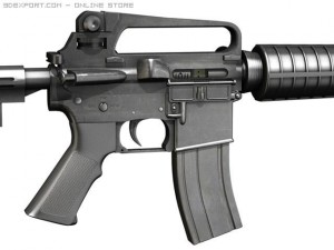 colt m4a1 carbine assault rifle 3D Model