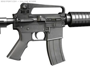 colt m4a1 carbine assault rifle 3D Model