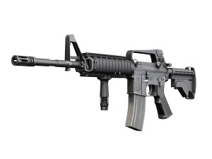 colt m4a1 carbine ris assault rifle Model 3D