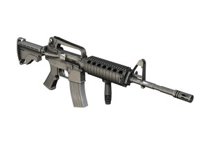 colt m4a1 carbine ris assault rifle Model 3D