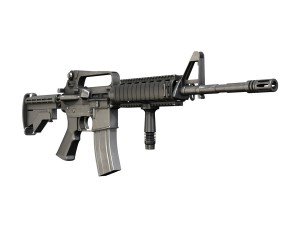 colt m4a1 carbine ris assault rifle Model 3D