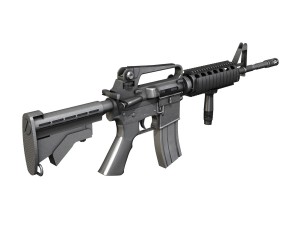 colt m4a1 carbine ris assault rifle Model 3D