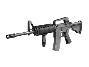 colt m4a1 carbine ris assault rifle Model 3D