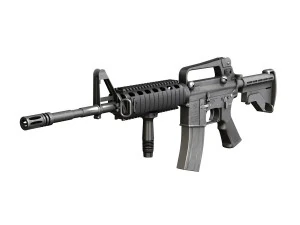 colt m4a1 carbine ris assault rifle 3D Model