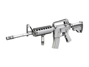 colt m4a1 carbine ris assault rifle 3D Model