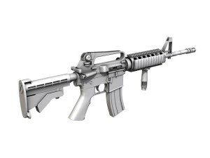 colt m4a1 carbine ris assault rifle 3D Model