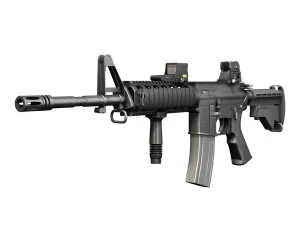 colt m4a1 sopmod eotech 552 Modello 3D
