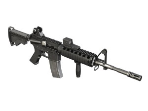 colt m4a1 sopmod eotech552 3D Модель