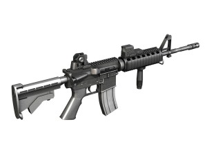 colt m4a1 sopmod eotech552 3D Модель