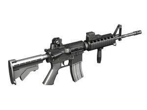 colt m4a1 sopmod eotech 552 Modello 3D