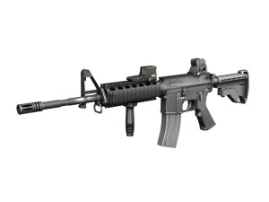 colt m4a1 sopmod eotech552 3D Модель