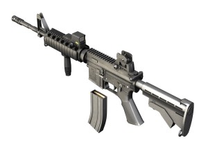 colt m4a1 sopmod eotech552 3D Модель