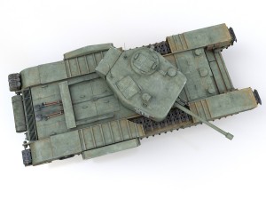 churchill mk iv - 215 - soviet army Model 3D