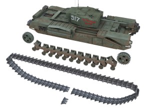 churchill mk iii - 517 - soviet army Modelo 3D