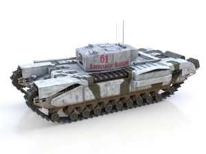 churchill mk iii - 61 - soviet army 3Dモデル