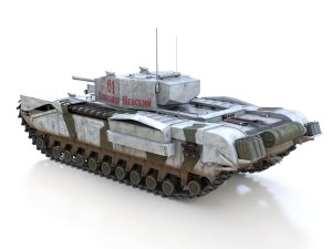 churchill mk iii - 61 - soviet army 3Dモデル