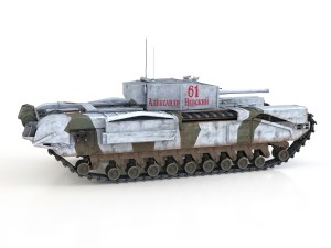 churchill mk iii - 61 - soviet army 3Dモデル