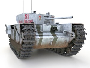 churchill mk iii - 61 - soviet army 3Dモデル