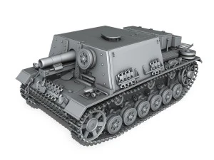 stuig 33b - self-propelled heavy infantry - 6 3D Model