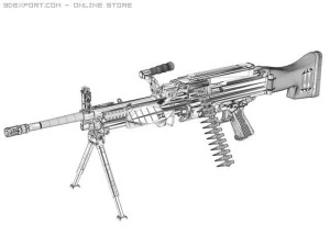 light machinemg43 mg4 3D Model
