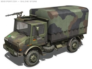 mercedes benz unimog u1300 isaf 3D Модель