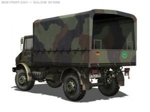 mercedes benz unimog u1300 isaf 3D Модель