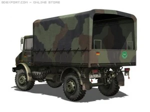 mercedes benz unimog u1300 isaf 3D Model