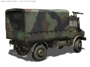 mercedes benz unimog u1300 isaf 3D Модель