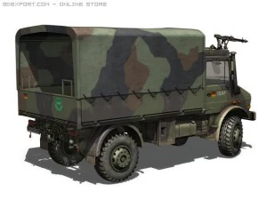 mercedes benz unimog u1300 isaf 3D Model