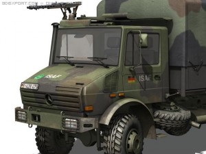mercedes benz unimog u1300 isaf 3D Модель