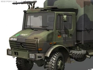 mercedes benz unimog u1300 isaf 3D Model