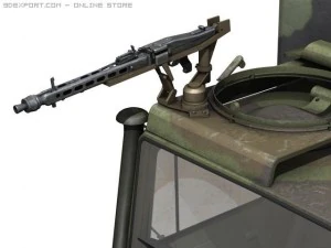 mercedes benz unimog u1300 isaf 3D Model