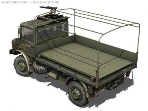 mercedes benz unimog u1300 isaf 3D Модель